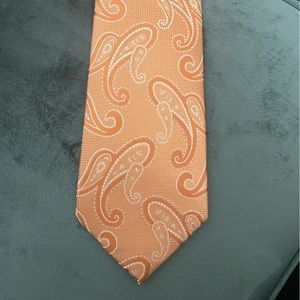 Orange Paisley Tie - Jones York